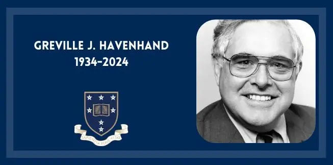 In memoriam graphic for Greville Havenhand